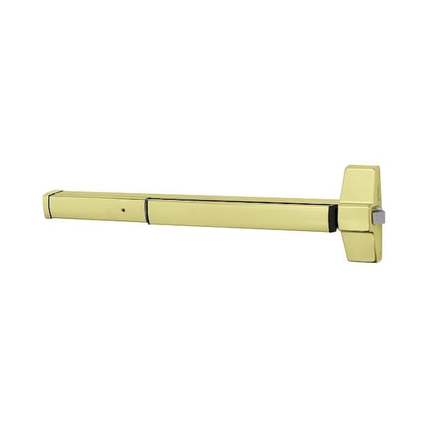 Rim Exit Device, 605 Bright Brass, 48, SNB